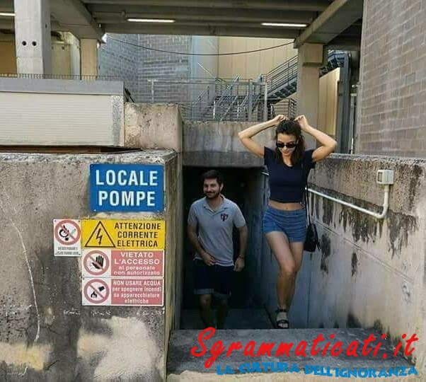 Sgrammaticati.it Locale Pompe Cartelli Divertenti  pompe image cartello 