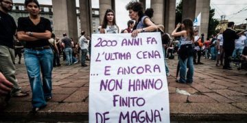 Sgrammaticati.it 2000 ANNI FA L'ULTIMA CENA E ANCORA NON HANNO FINITO DE MAGNA' Magna Magna sgrammaticati  magna 