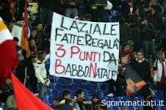 Sgrammaticati.it LAZIALE FATTE REGALA' 3 PUNTI DA BABBO NATALE Stadio I'm love iu  lazioale babbo natale 