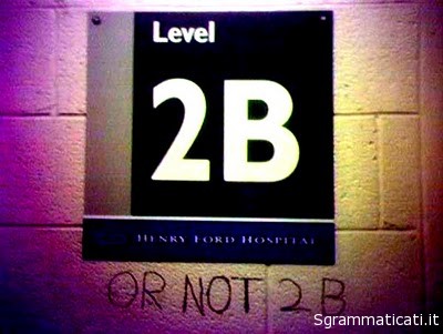 Sgrammaticati.it LEVEL 2 B OR NOT 2 B Inglish foriu sgrammaticati  