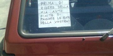 Sgrammaticati.it PRIMA DI RIDERE DELLA MIA AUTO..... Foto Divertenti sgrammaticati  rate auto  