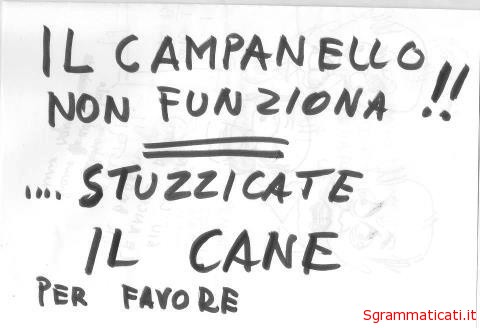 Sgrammaticati.it STUZZICARE IL CANE Cartelli Divertenti sgrammaticati  