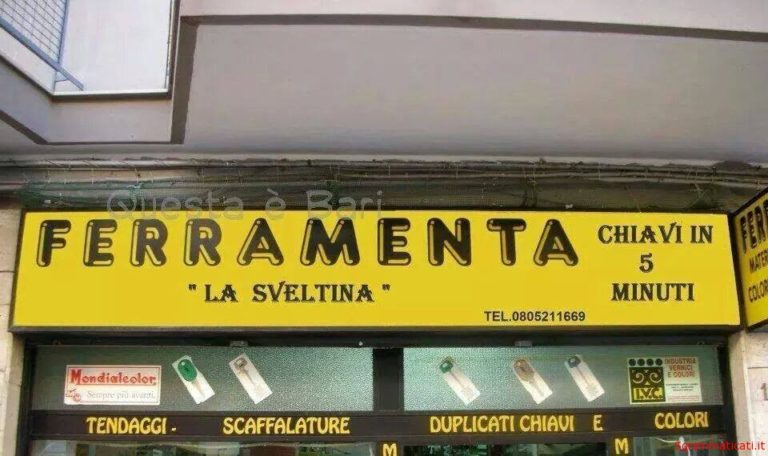 Sgrammaticati.it Ferramenta "La sveltina" Foto Divertenti sgrammaticati  