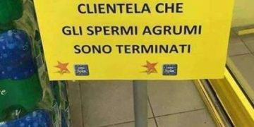Sgrammaticati.it Gli Spermi Agrumi sono terminati Cartelli Divertenti  spermi agrumi cartelli divertenti 
