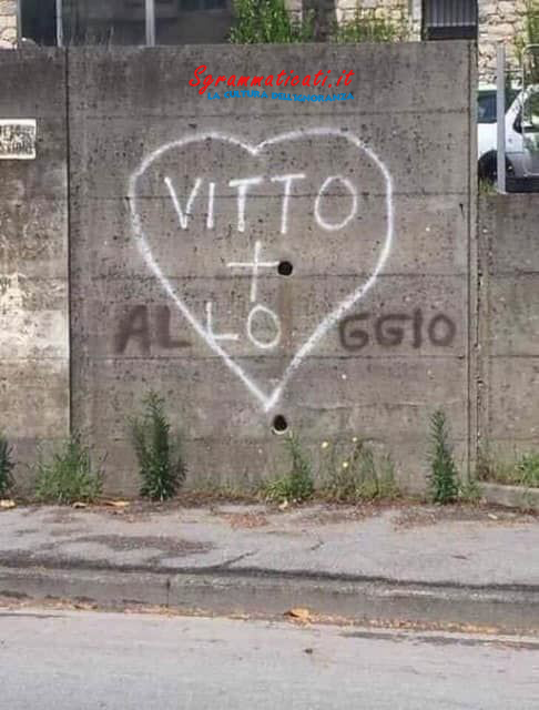 Sgrammaticati.it Vitto + alloggio !!!! Scritte sui Muri  vitto+alloggio 